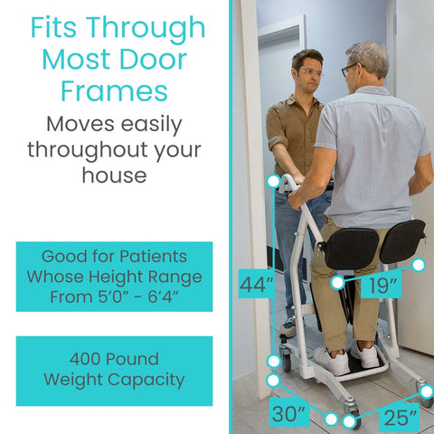 Vive Stand Assist Lift Standing Transfer Device for Home Care Use